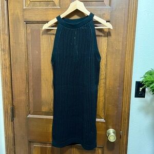 Quince 100% Organic Cotton Open-Knit Cover-Up Mini Dress